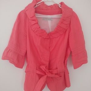 Zara 100% linen blazer in size XL